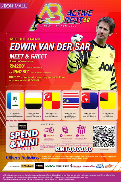 Edwin van der Sar Meet & Greet di AEON Mall sempena Active Beat 3.0