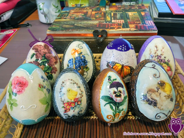 decoupage easter eggs