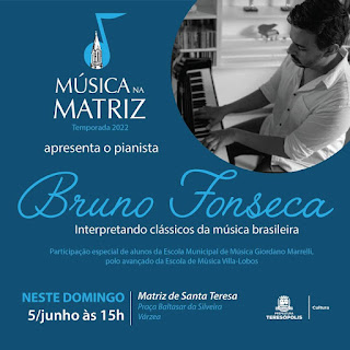 Concerto do ‘Música na Matriz’ homenageia grandes nomes da música brasileira