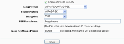 5 set password