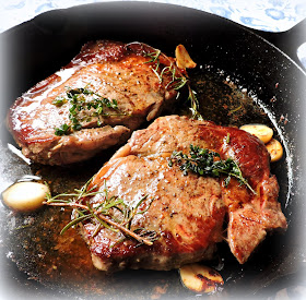 Butter, Herb & Garlic  Basted Steaks