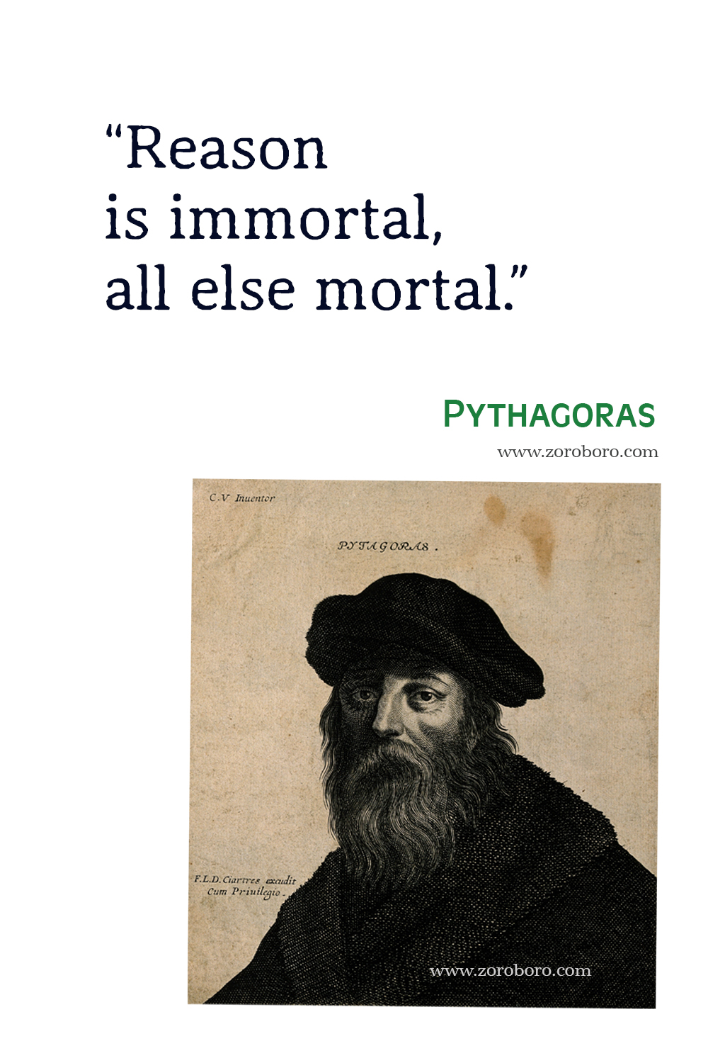Pythagoras Quotes, Pythagoras Philosophy, Pythagoras Books Quotes, Pythagoras Image, Pythagoras Science / Number Quotes.