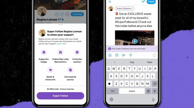 تستعد تويتر لطرح ميزة "Super Follows" المدفوعة قريبًا