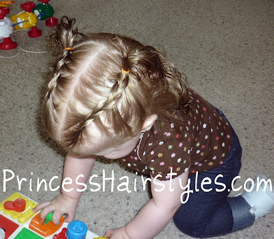 french braids for baby