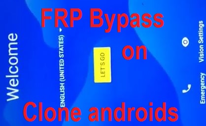 FRP google account reset on clone SPD android phones