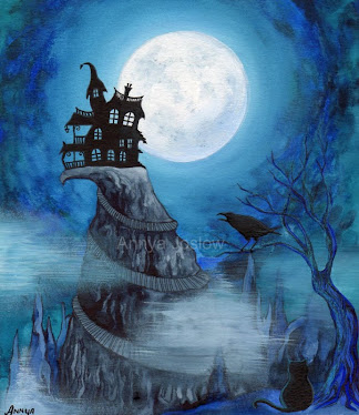 Now deep in the woods, up a long winding trail, Stood a haunted old house in need of some nails