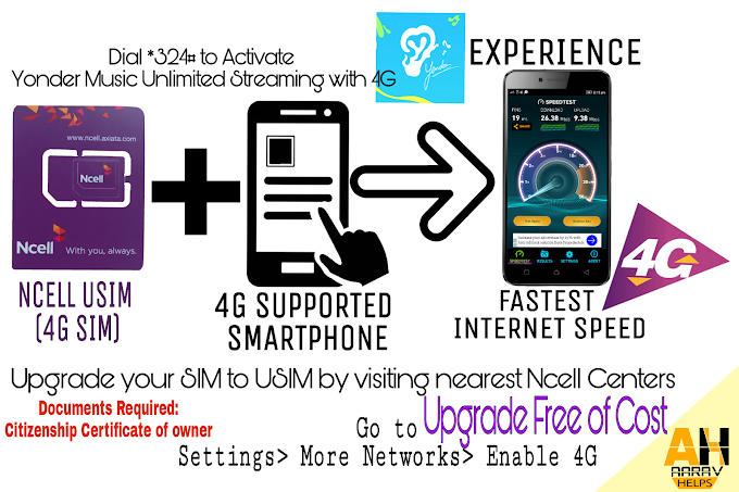 How to Activate / Upgrade to Ncell 4G ? Ncell 4G offers