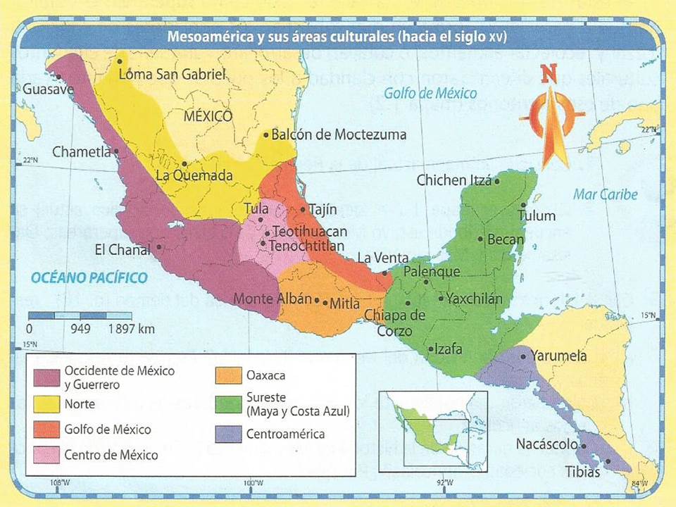 4. SIETE ÁREAS CULTURALES DE MESOAMÉRICA