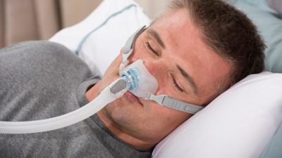 CPAP with nasal pillows