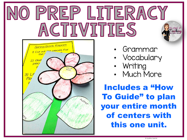 No Prep Literacy Activities