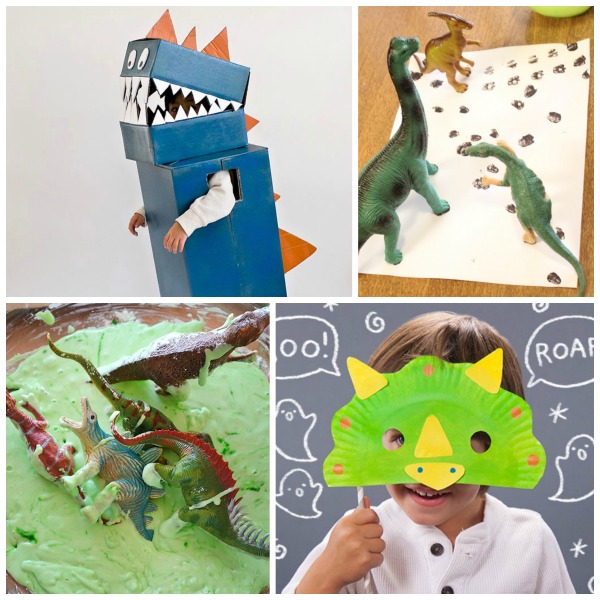 35+ Dinosaur activities and crafts for kids.  Ideas for all ages! #kidsdinosaurcrafts #dinosauractivities #dinosaurcrafts #dinosaurcraftspreschool #dinosaurcraftsforkids #dinosaurparty #dinosaureggs #dinosauractivitiespreschool #dinosaurkidscrafts #kidsactivities #kidscrafts #growingajewledrose