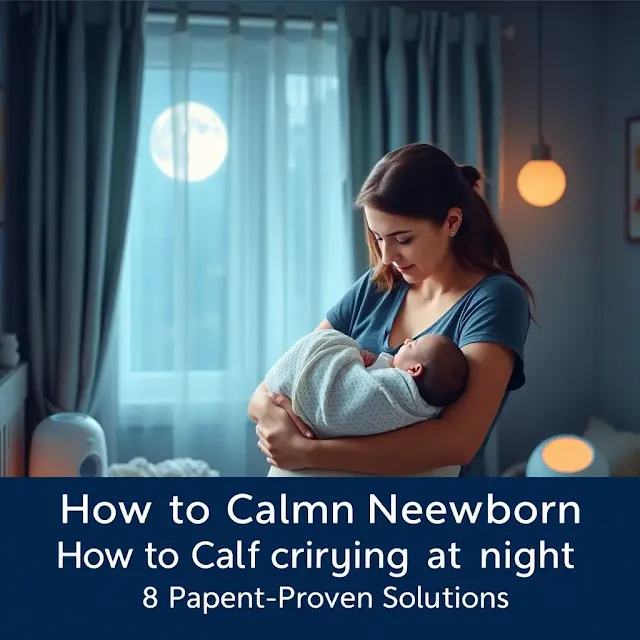 How to calm a crying newborn at night