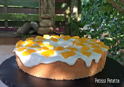 recette de chiffon cake à la fleur d’oranger, chiffon cake fleur d’oranger et orange, tutoriel pour faire un chiffon cake, vidéo chiffon cake, vidéo chiffon cake fleur d’oranger, gâteau chiffon cake, recette de chiffon cake en français, orange chiffon cake, glaçage à l’orange, suprêmes d’oranges confits, patissi-patatta