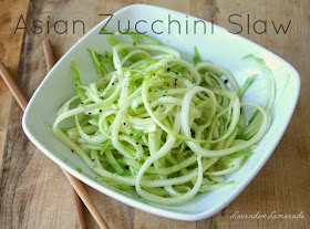 Refreshing, Simple BBQ Side!  Asian Zucchini Slaw