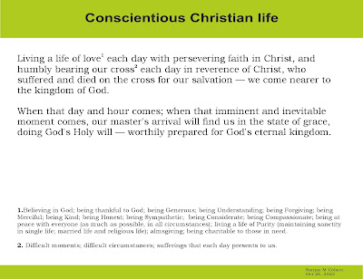 Conscientious Christian life