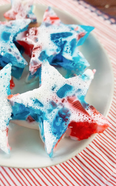 close up of star on a white plate.