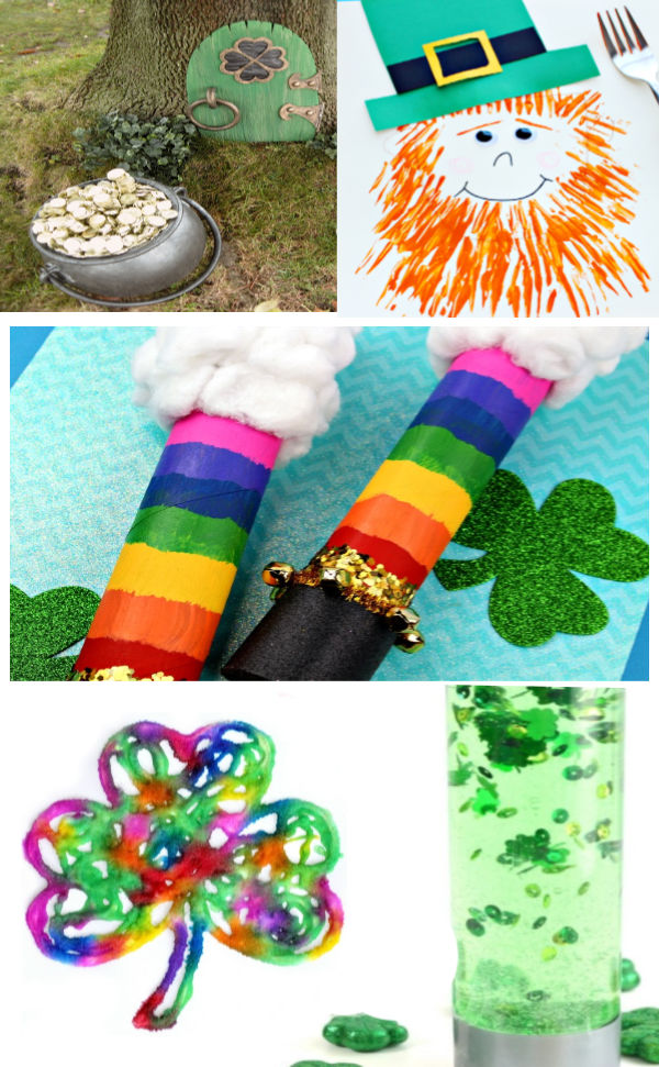 100+ fun & creative St. Patrick's Day activities for kids.  Crafts, games, experiments, and more! #stpatricksday #stpatricksdaycraftsforkids #growingajeweledrose #activitiesforkids