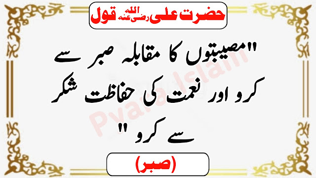 Hazrat Ali Quotes In Urdu