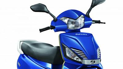 Mahindra Gusto 110cc blue scooter