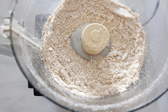 making oat flour in food processor