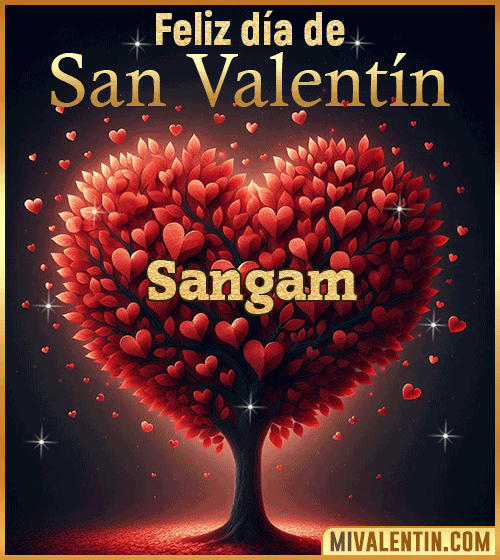 Gif feliz día de San Valentin Sangam