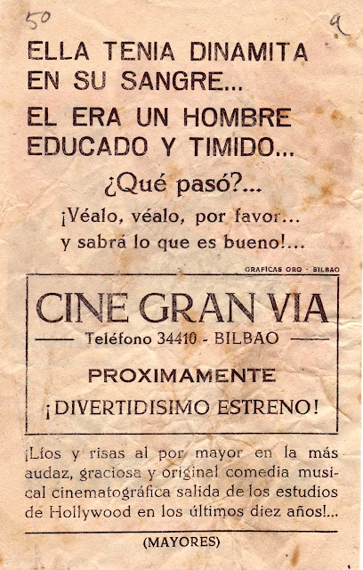 ABRIL EN PARÍS. Folleto de mano (dorso): 8,5 x 13 cms. España. De mi colección de programas de mano. ABRIL EN PARÍS. April in Paris. 1952. Estados Unidos. Dirección: David Butler. Reparto: Doris Day, Ray Bolger, Paul Harvey, George Givot, Claude Dauphin, Eve Miller, Wilson Millar, Herbert Farjeon, Raymond Largay.