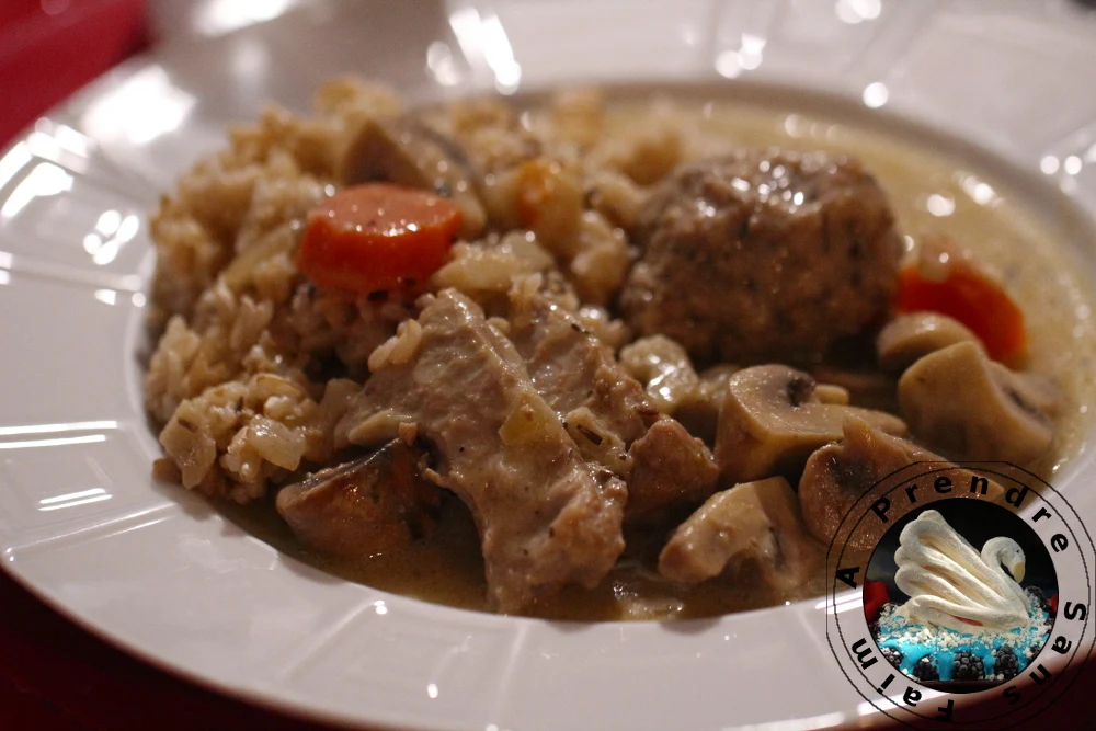 Blanquette de veau aux boulettes