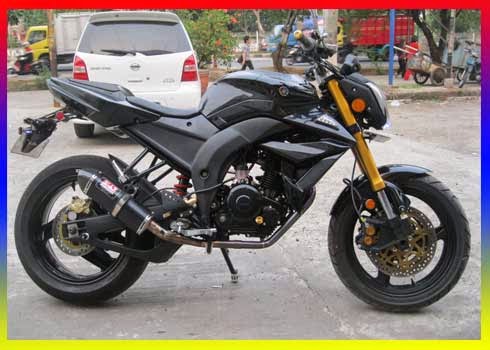 Modifikasi New Vixion Street Fighter Hitam