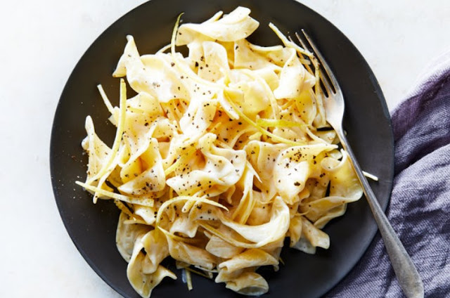 Pappardelle al Limone (Creamy Lemon Pasta) #pasta #recipes