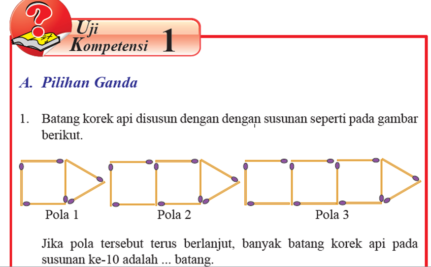 SOAL DAN PEMBAHASAN BUKU SISWA MATEMATIKA KLS 8 SEMESTER 1 UJI