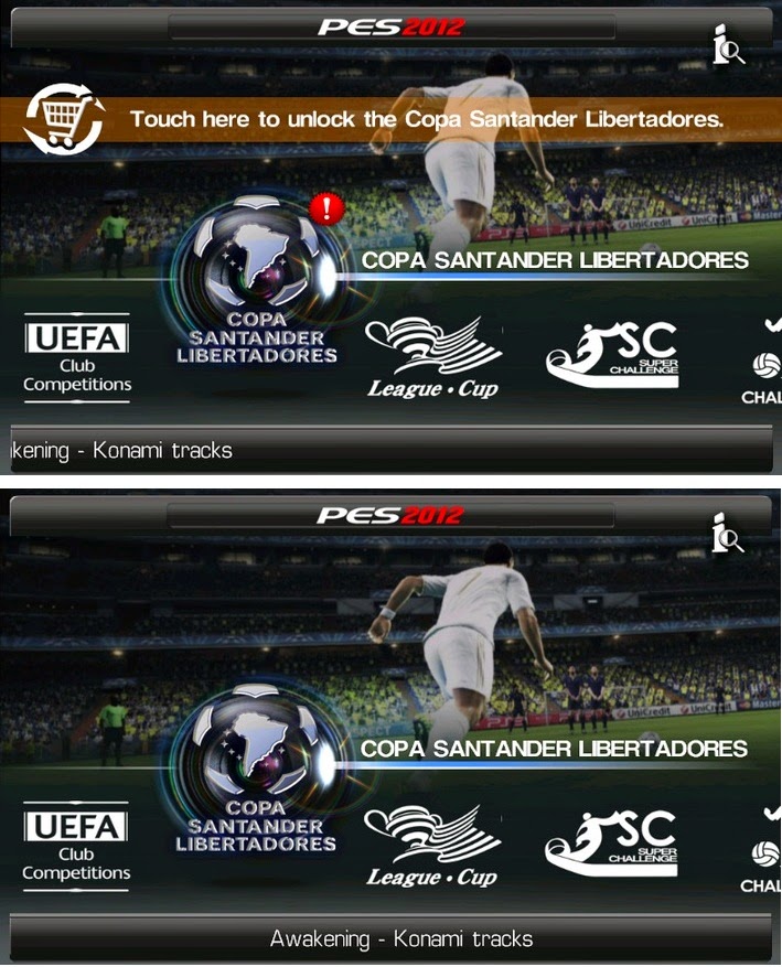 Game PES 2015 Android Liga Copa Libertadores