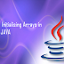 How to Create Initialising Arrays in Java?