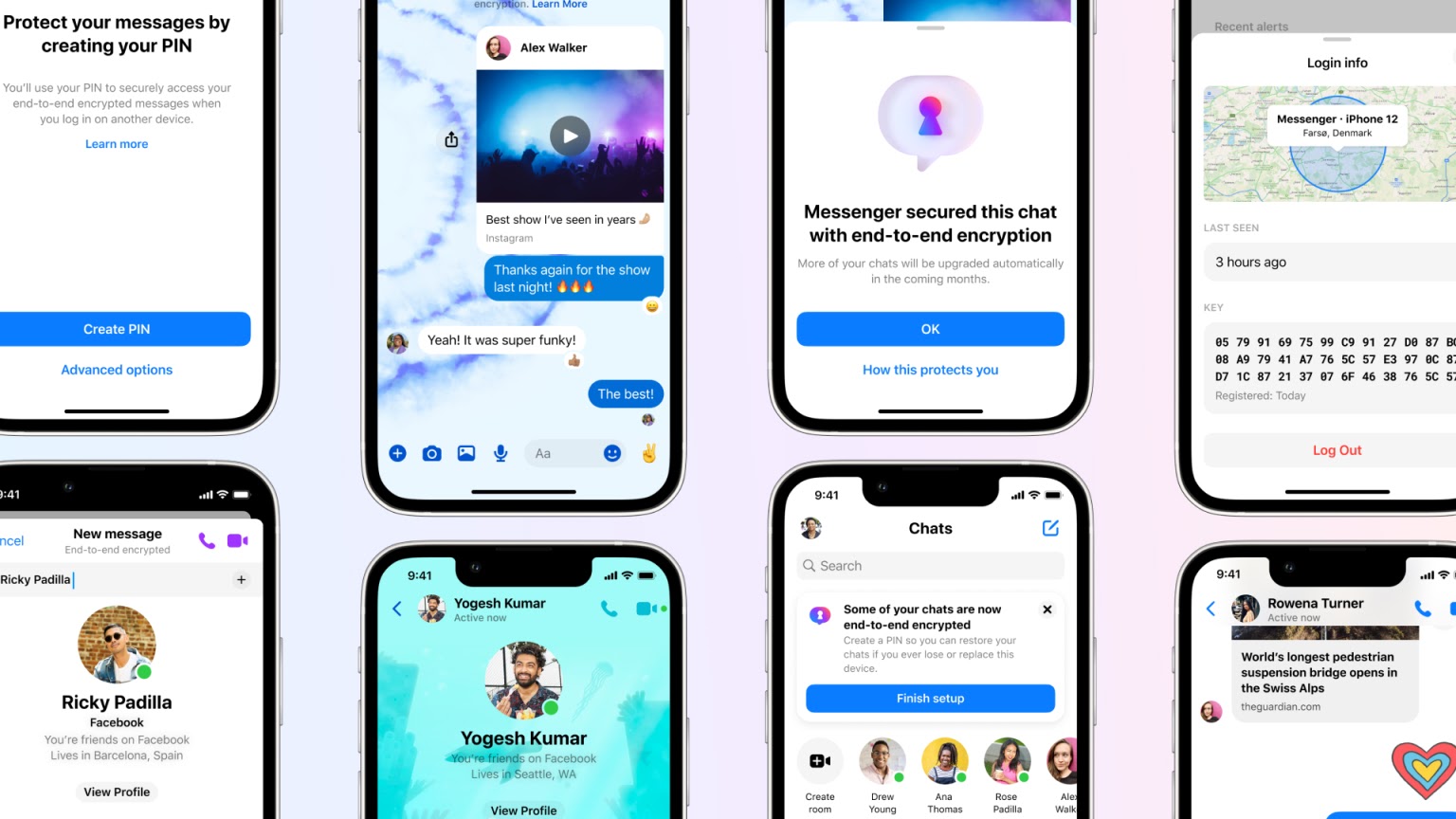 Messenger ottiene nuovi temi e nuove opzioni per le chat crittografate