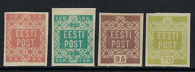 Estonia 1918-19 1-4 Definitive Set