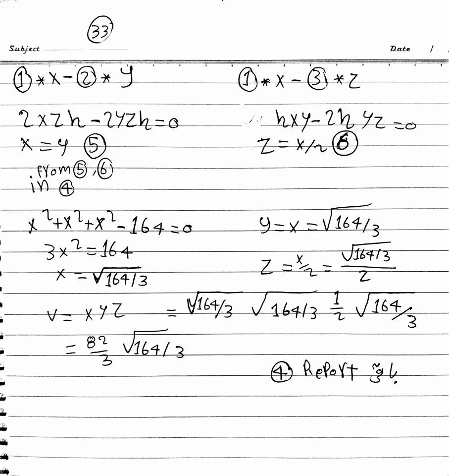 lagrang multiblier problem 3 calculus