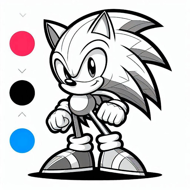 Sonic Coloring Pages