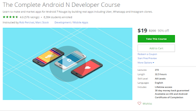  Java has been really lucky that Android uses it every bit a programming linguistic communication Top v Android Online Training Courses for Java Developers - Best of Lot