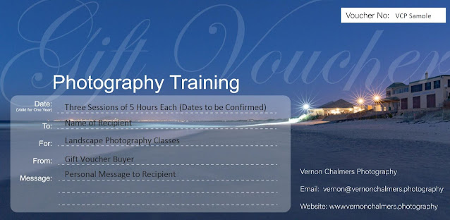 Vernon Chalmers Photography Gift Vouchers - Sample Voucher