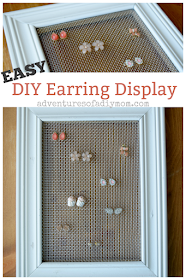 Earring display collage