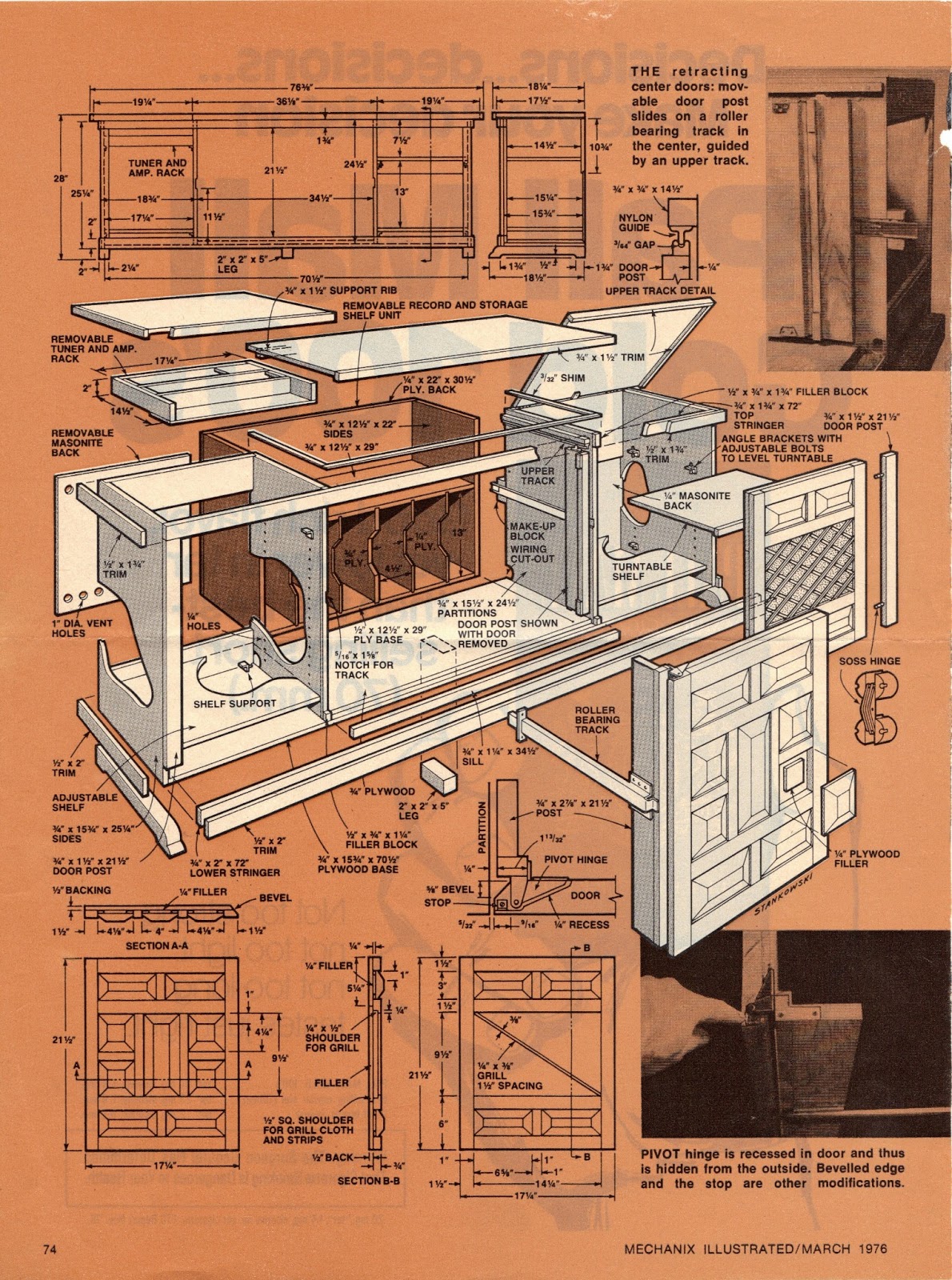 Woodworking Plans Plans For Stereo Cabinet PDF Plans