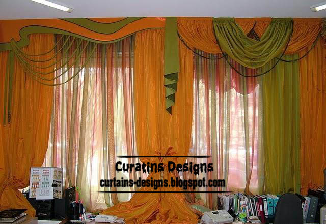 Best orange curtain design ideas for modern bedroom