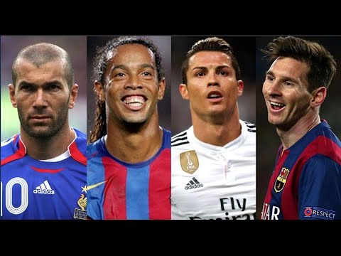 Watch now  Ronaldinho vs. Messi vs. Zidane vs. CR7 | Top 10 Goals