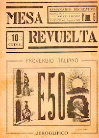 Portada del nº 6 de Mesa Revuelta, 8 de agosto de 1915