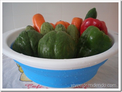 Higienizando Legumes e Vegetais