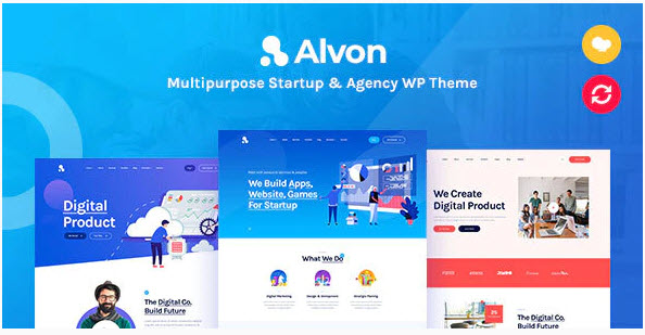 Alvon professional Multipurpose Startup & Agency WordPress Theme