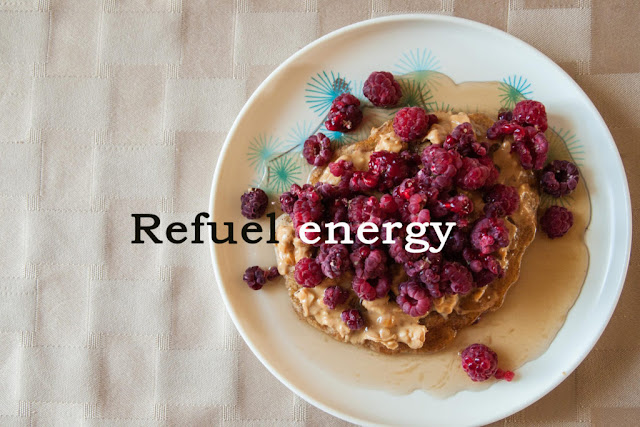 Refuel with energy-rich foods