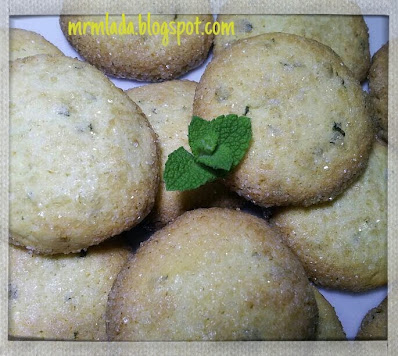 galletas de limón y hierbabuena