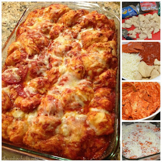 pizza bubble up, pepperoni recipe, pizza variation, biscuit pizza, pampered chef recipe. italian casserole, pizza casserole