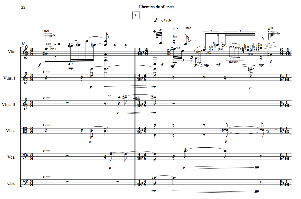 Chemins du silence (2021) Viola y cuerdas