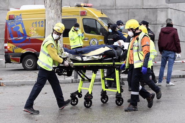 Foto edificio explosion madrid 3